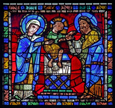 The Life of Christ window: The Presentation in the Temple (w50) af French School