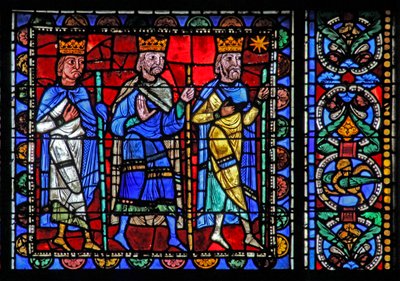 The Life of Christ-vinduet: Magi afgår (w50) af French School