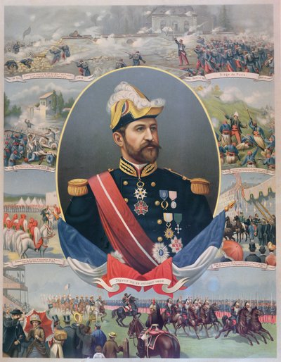 General Georges Ernest Boulangers liv (1837-91), ca. 1886 af French School
