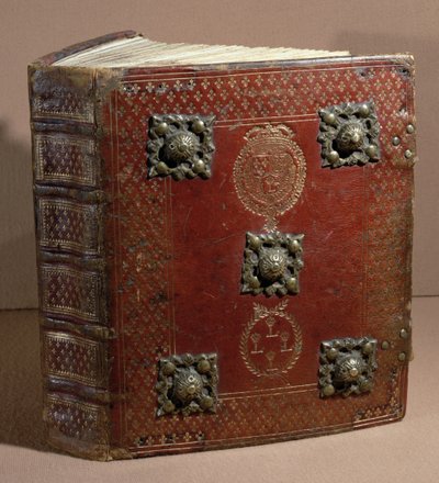 Livre Ferre fra Cour des Comptes (læder og vellum) af French School