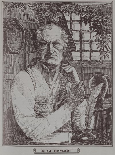 Markisen de Sade (1740-1814) i fængslet af French School
