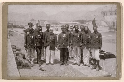 Mission Marchand, der forlod Loango i Congo og nåede Fachoda, Sudan, 1897-98 af French School