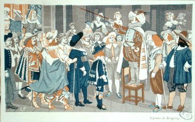 Næsetalen på Hotel de Bourgogne, illustration fra 