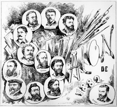 Parisersalonen i 1882 af French School