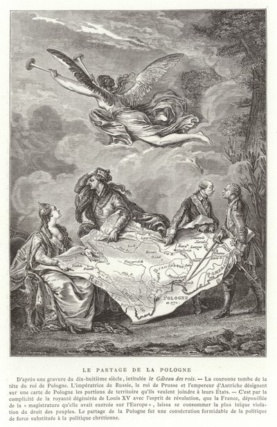 Delingen af Polen, 1772 af French School