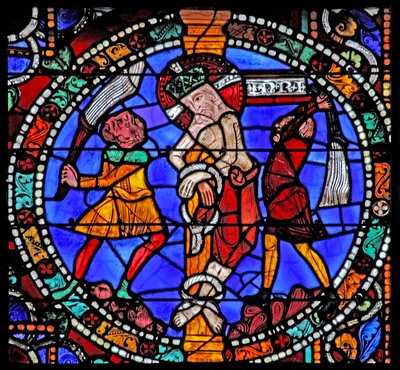 The Passion window: The Flagelation (w51) af French School