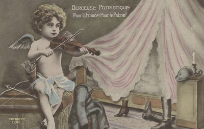 The Patriotic Lullaby (farve litho) af French School