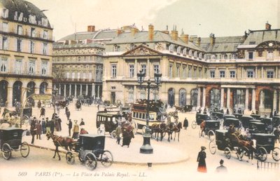 Place du Palais Royal i Paris, 1910 af French School