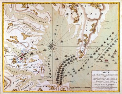 Angrebsplanen ved Yorktown og Gloucester af French School