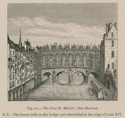 Pont St. Michel; efter Martinet af French School