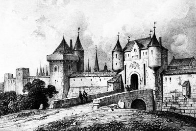Porte Saint-Honoré, Paris i det 13. århundrede af French School