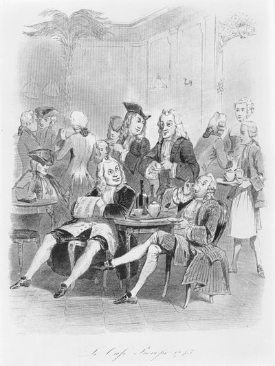 Prokopen i 1743, c.1840 af French School