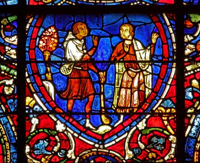 Vinduet The Prodigal Son: vender tilbage til sin far (w35) af French School