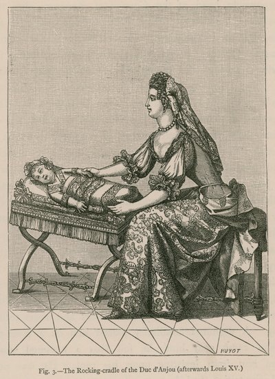 Duc dAnjous gyngende vugge (bagefter Louis XV) af French School