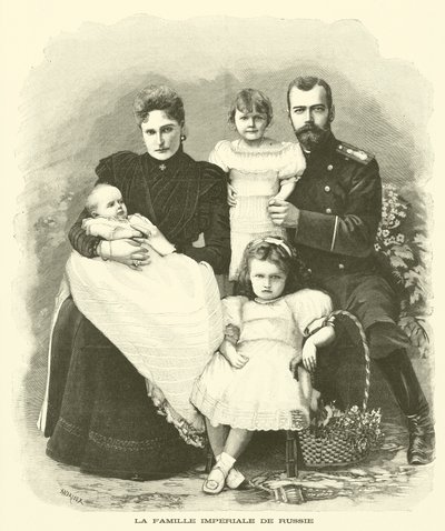 Den russiske kejserfamilie (gravering) af French School