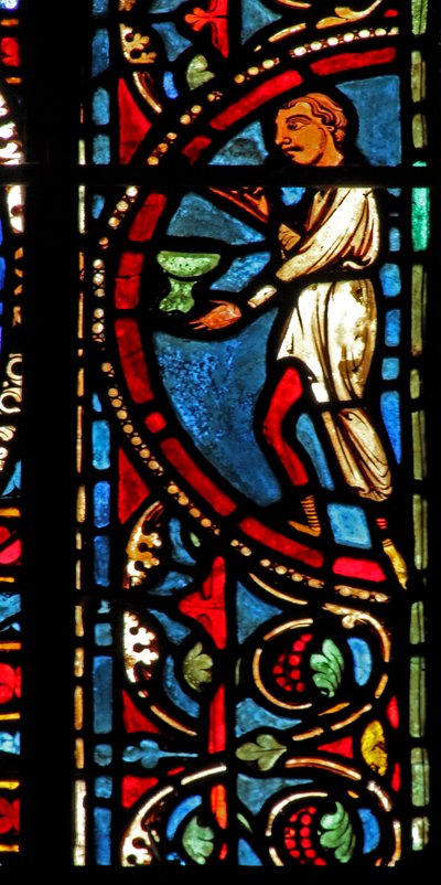 St Lubin-vinduet: donorer - vinmagere (w45) af French School