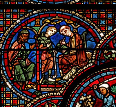 St Lubin-vinduet: hans far skaffer en lærer til ham (w45) af French School