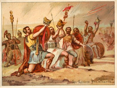The Thundering Legion (chromolitho) af French School