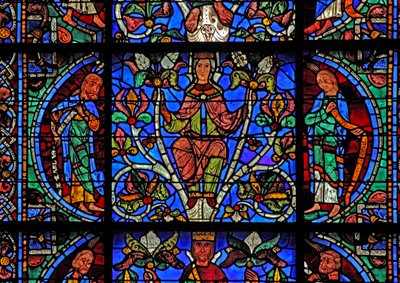 Isajs træ: En profet, Jomfru Maria, Daniel (w49) af French School