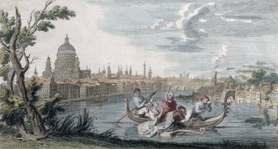Den moderne smags triumf, dedikeret til Signora Faustina Bordoni (1693-1781), indgraveret af Venerys, ca. 1727 af French School
