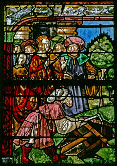 The Triumph of the Cross: St Helen at the Finding of the Cross af French School