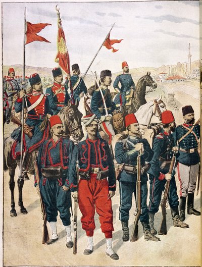 Den tyrkiske hær under Balkankrigen, 1912-13 af French School