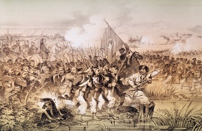 Den tyrkiske hær under kommando af Omar Pasha krydser Ingour, 6. september 1855 af French School