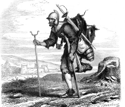 The War (Symbol) Lansquenet - Tryk af J.M. Metelli 1867 af French School