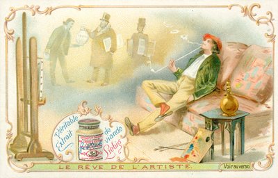 Kunstnerens drøm (chromolitho) af French School