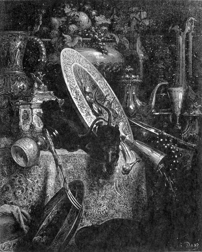 Byrotten og markrotten - i “” Fables de La Fontaine”” af French School