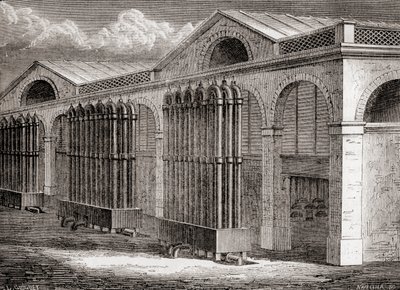 Kulgaskondensatoranlægget i La Villette, Paris, Frankrig i det 19. århundrede, fra 