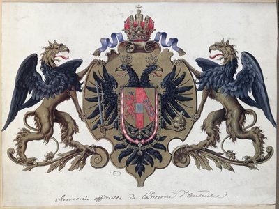 Det østrigske imperiums våbenskjold før 1867 af French School