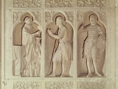 Riddersamfundet, detalje fra skibets vestende, 1245-57 af French School