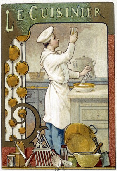 Kokken - Chromolithography 1900 af French School