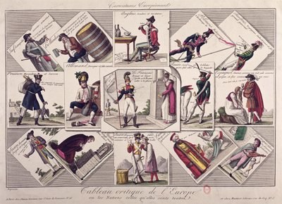 De forskellige folkeslag i Europa, ca. 1810 af French School