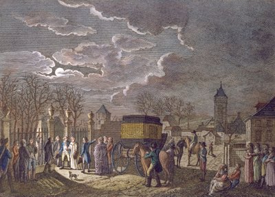 Udvekslingen den 26. december 1795 af Madame Royale i Basel med 6 franske fanger fanget af østrigerne af French School
