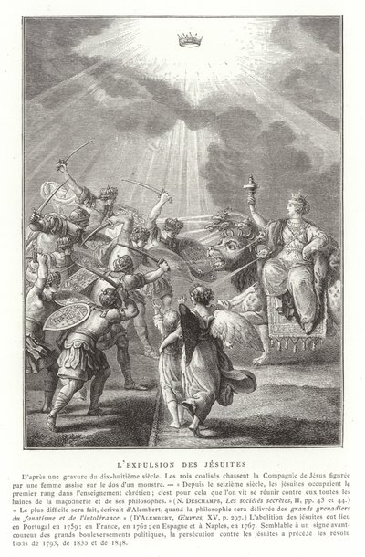 Uddrivelsen af jesuitterne, 1700-tallet af French School