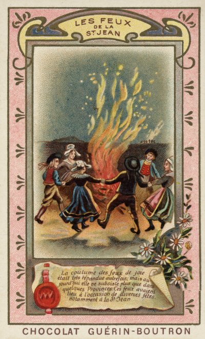 St Johns brande (chromolitho) af French School