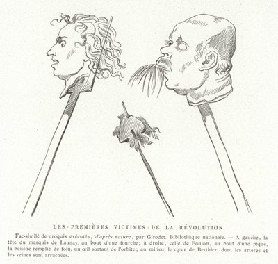 De første ofre for den franske revolution, juli 1789 af French School