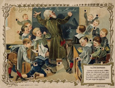 Det forbudte spil (chromolitho) af French School