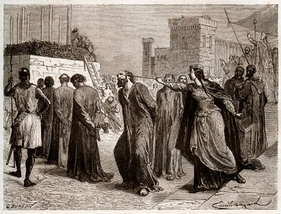 Kætteriet i Orleans i 1022 - Sagen om Orleans-kættere: kanoner blev dømt til slagteren for kætteri i Orleans i 1022. (første bucher i historien om kampen mod kætteriet i Vesten under Robert II den frommes regering ( 996-1031 af French School