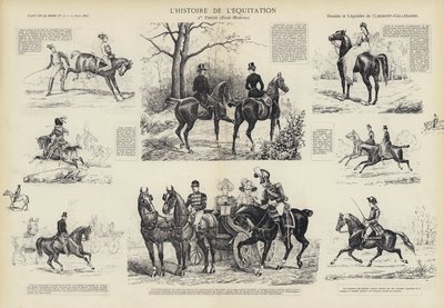 Historien om ridning (litho) af French School