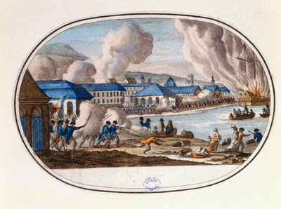 Den sidste dag af belejringen af Toulon, 18. december, 1793 af French School