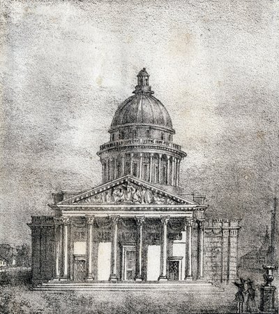 Pantheonet - "Alphabet Picturesque des Monumens de Paris" ca. 1840 (gravering) af French School