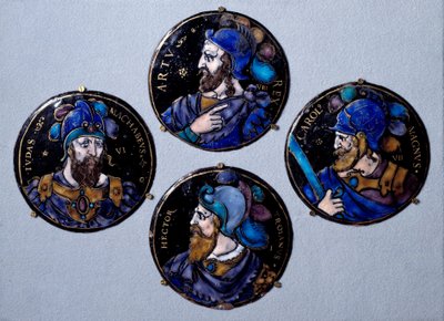 Preux Hector, trojanske helte, Judas Maccabee (Maccabee eller Maccabee), fik tilnavnet hammeren, efterfølger af sin far Mattathias (Matathias, Mattathias) i spidsen for det jødiske oprør mod undertrykkelsen af ​​seleukiderne, Karl den Store (742 - 814). ), af French School