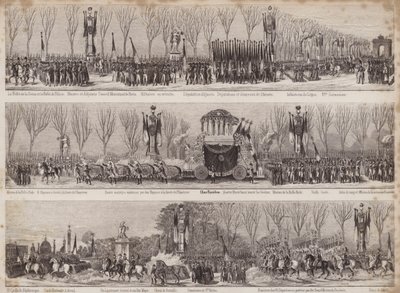 Processionen til genbegravelsen af Napoleon, Paris, 1840 af French School