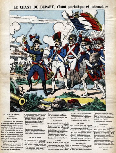 Startens sang, patriotisk og national sang. af French School