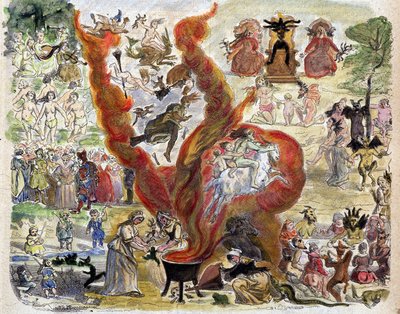 Årets overtro tusind (1000): sabbatten - i pavernes historie af French School