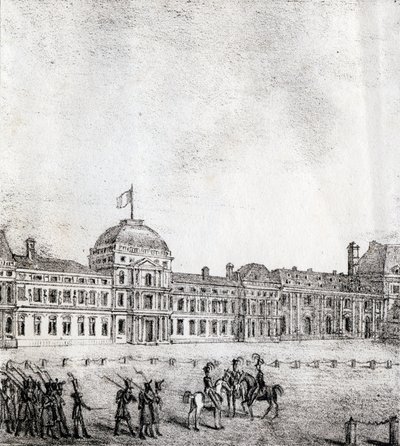 Tuilerierne - "Alphabet Picturesque des Monumens de Paris" c.1840 (gravering) af French School