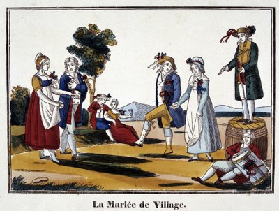 Landsbyens brud - billeder af Epinal af French School